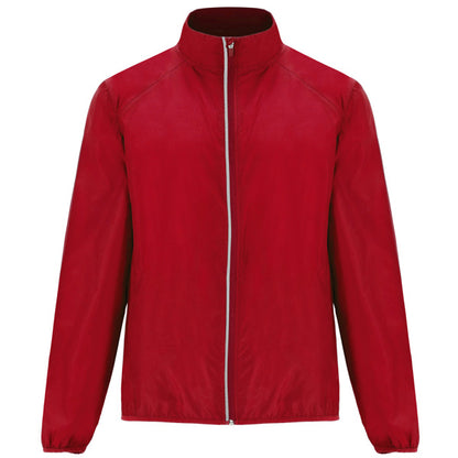 Cortavientos GLASGOW en color rojo — estampación y bordado de tu diseño