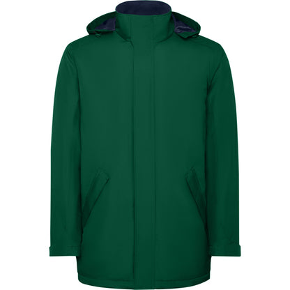 Parka AMERICA en color verde botella — estampación y bordado de tu diseño