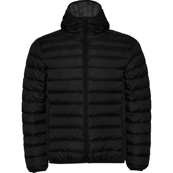 Abrigo NORWAY en color negro para personalizar con tu logo, nombre o foto