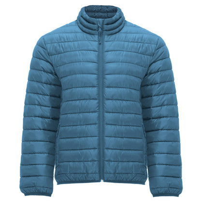 Abrigo FINLAND en color azul tormenta — estampación y bordado de tu diseño