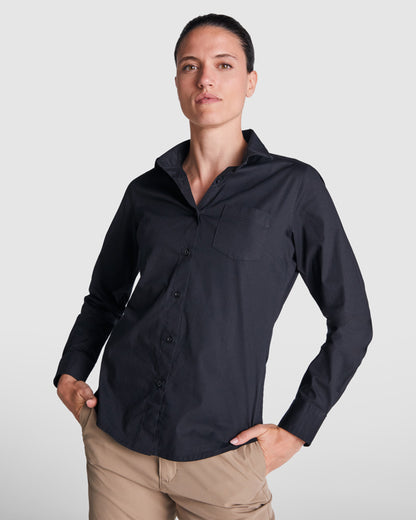 Camisa MOSCU WOMAN — estampación y bordado de tu diseño