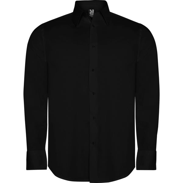 Camisa MOSCU en color negro para personalizar con tu logo, nombre o foto