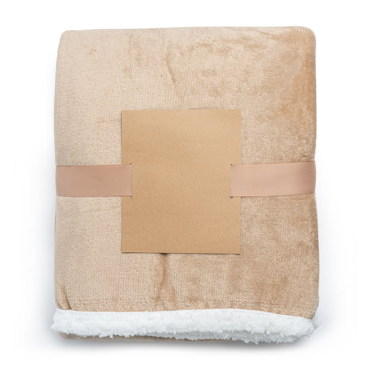 Mantas GLORY en color beige para personalizar con tu logo, nombre o foto