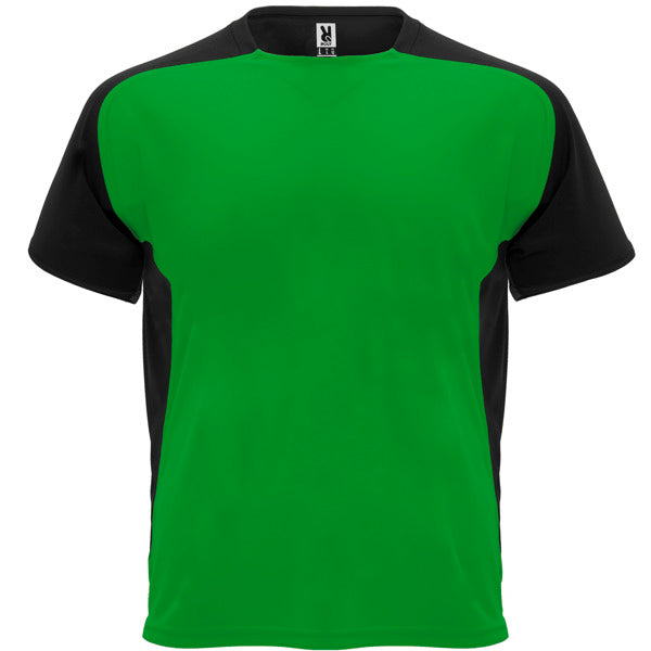 Camiseta técnica BUGATTI en color verde helecho/negro para personalizar con tu logo, nombre o foto
