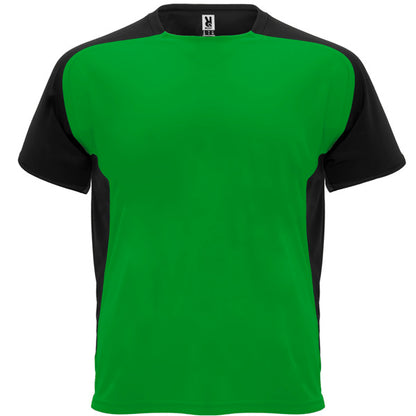 Camiseta técnica BUGATTI en color verde helecho/negro para personalizar con tu logo, nombre o foto