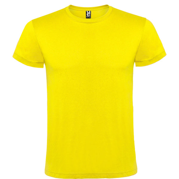 Camiseta manga corta ATOMIC 150 personalizable online — amarillo, taller en Madrid
