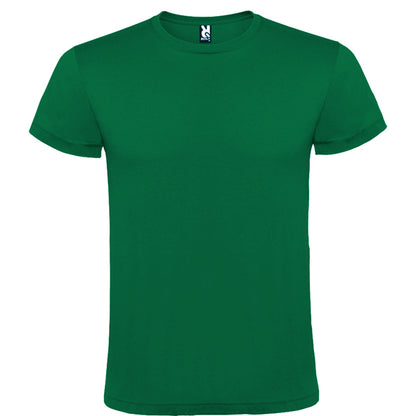 Camiseta manga corta ATOMIC 150 en color verde kelly — estampación y bordado de tu diseño