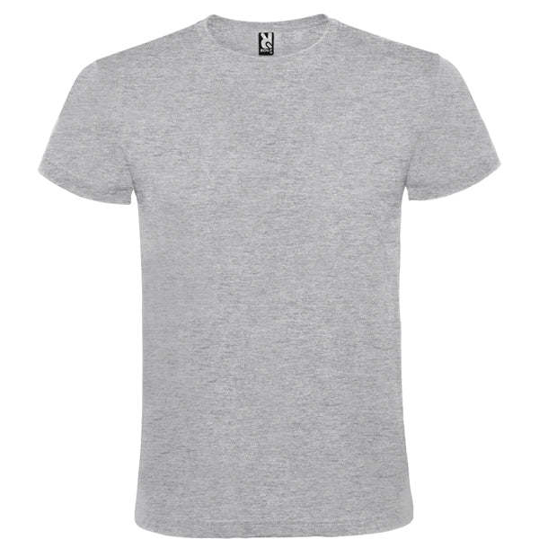 Camiseta manga corta ATOMIC 150 en color gris vigore, personalización a medida en Crea41