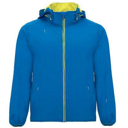 Softshell SIBERIA personalizable online — royal/lima punch, taller en Madrid