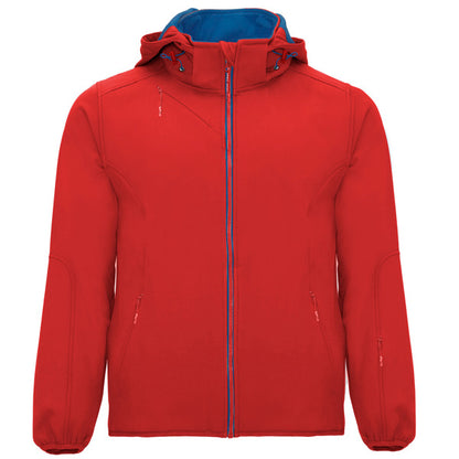 Softshell SIBERIA personalizable online — rojo/royal, taller en Madrid