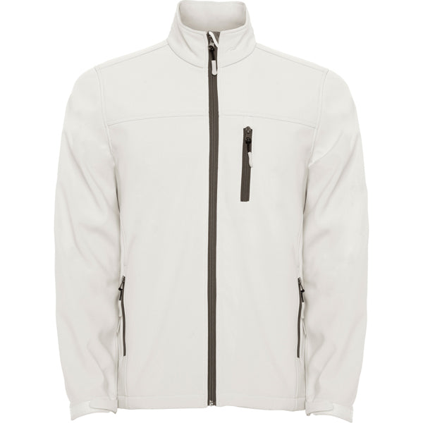Softshell ANTARTIDA en color blanco perla, personalización a medida en Crea41