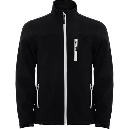 Softshell ANTARTIDA en color negro — estampación y bordado de tu diseño