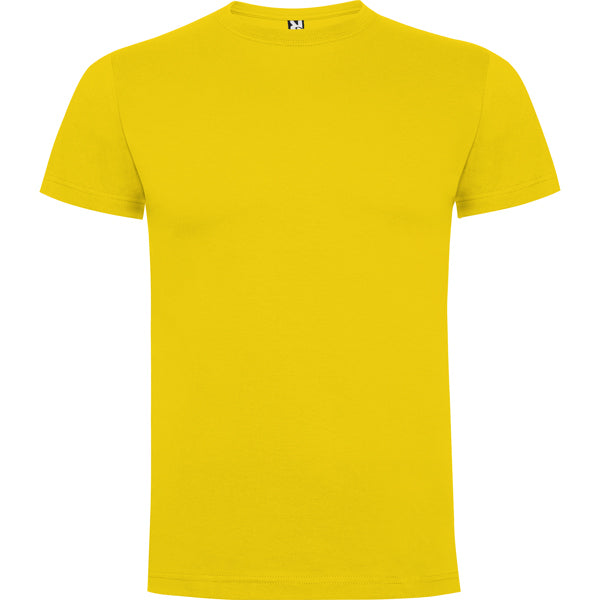 Camiseta manga corta DOGO PREMIUM en color amarillo, personalización a medida en Gráficas Hugo
