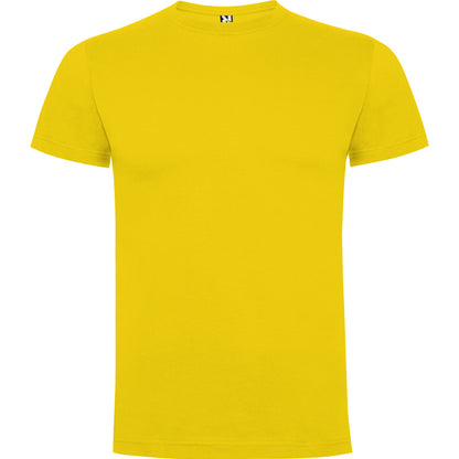 Camiseta manga corta DOGO PREMIUM en color amarillo, personalización a medida en Gráficas Hugo
