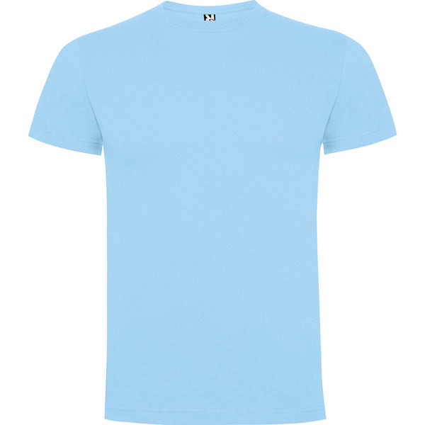 Camiseta manga corta DOGO PREMIUM en color celeste para personalizar con tu logo, nombre o foto