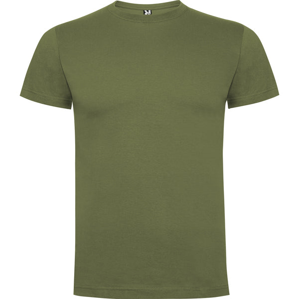 Camiseta manga corta DOGO PREMIUM en color verde militar — estampación y bordado de tu diseño