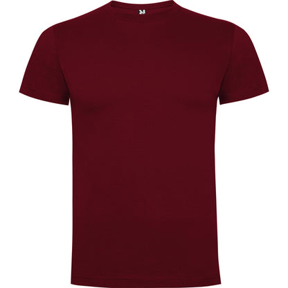 Camiseta manga corta DOGO PREMIUM en color granate — estampación y bordado de tu diseño