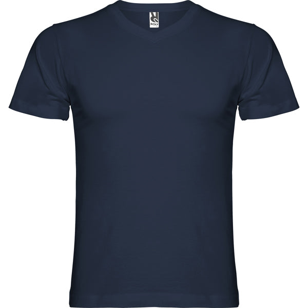 Camiseta manga corta SAMOYEDO en color marino, personalización a medida en Gráficas Hugo