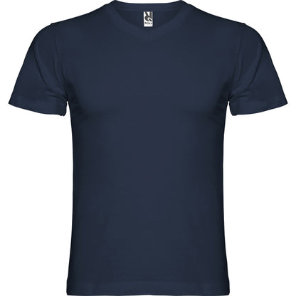Camiseta manga corta SAMOYEDO en color marino, personalización a medida en Gráficas Hugo