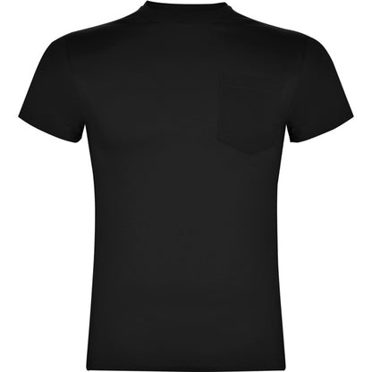 Camiseta manga corta TECKEL en color negro para personalizar con tu logo, nombre o foto