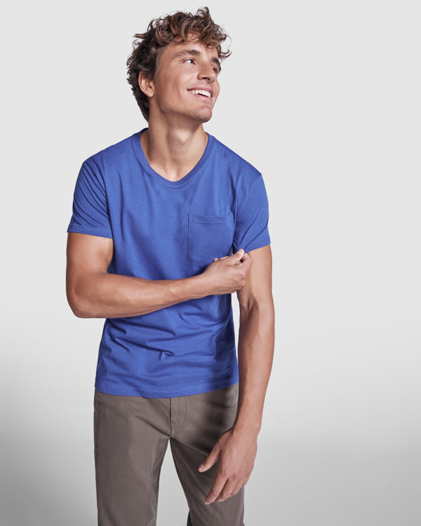 Camiseta manga corta TECKEL — estampación y bordado de tu diseño