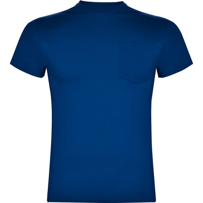 Camiseta manga corta TECKEL en color royal, personalización a medida en Gráficas Hugo