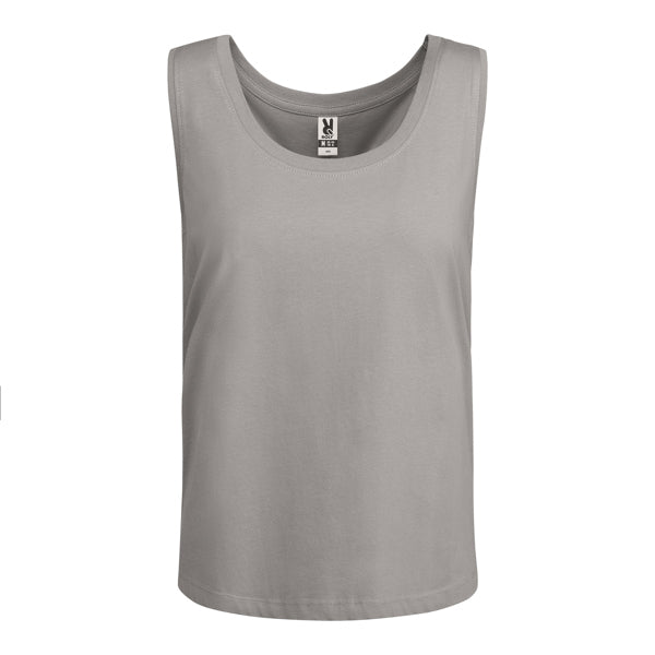 Camiseta de tirantes NARA en color opalo para personalizar con tu logo, nombre o foto