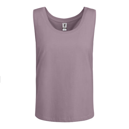 Camiseta de tirantes NARA en color lavanda para personalizar con tu logo, nombre o foto