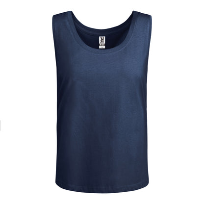 Camiseta de tirantes NARA en color marino, personalización a medida en Crea41