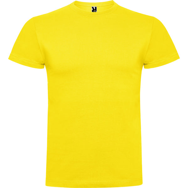 Camiseta manga corta BRACO en color amarillo — estampación y bordado de tu diseño