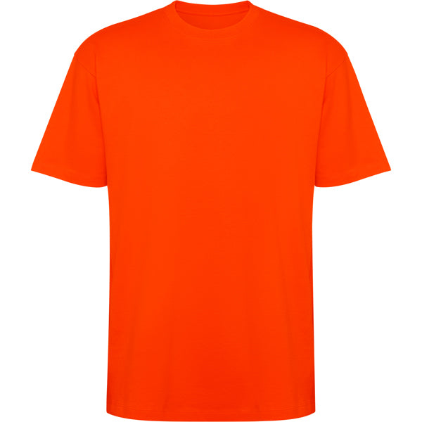 Camiseta manga corta BULL en color naranja fuego, personalización a medida en Gráficas Hugo