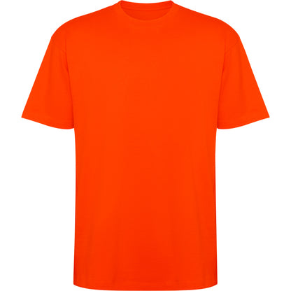 Camiseta manga corta BULL en color naranja fuego, personalización a medida en Gráficas Hugo