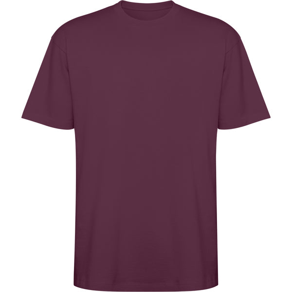 Camiseta manga corta BULL personalizable online — rojo ciruela, taller en Madrid