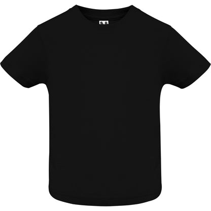 Camiseta manga corta BABY en color negro, personalización a medida en Crea41