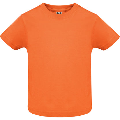 Camiseta manga corta BABY personalizable online — naranja, taller en Madrid