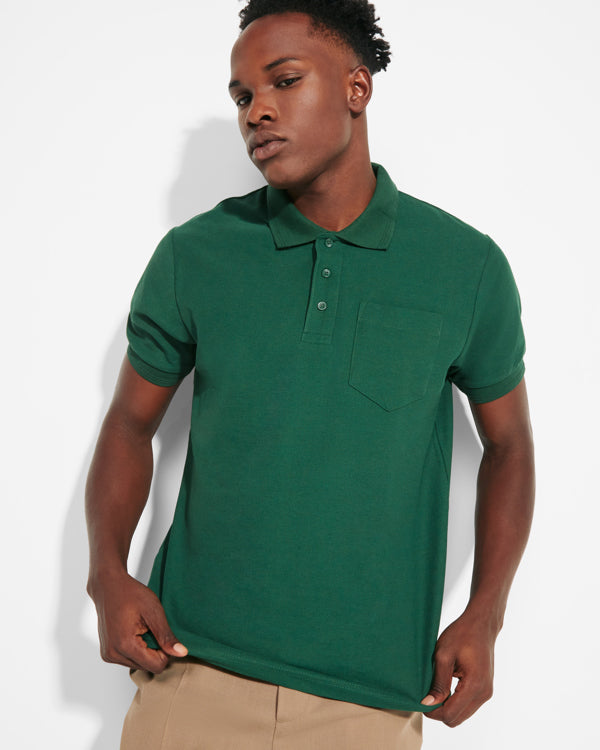 Polo manga corta CENTAURO PREMIUM — estampación y bordado de tu diseño