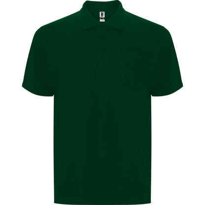 Polo manga corta CENTAURO PREMIUM en color verde botella, personalización a medida en Gráficas Hugo