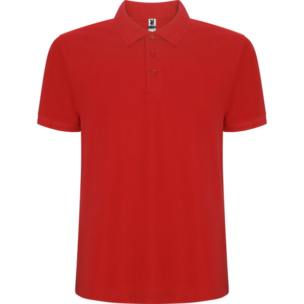 Polo manga corta PEGASO PREMIUM personalizable online — rojo, taller en Madrid