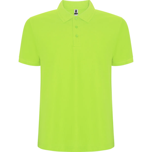 Polo manga corta PEGASO PREMIUM en color verde mantis para personalizar con tu logo, nombre o foto