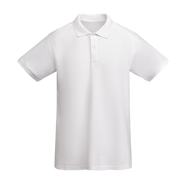 Polo manga corta PRINCE personalizable online — blanco, taller en Madrid