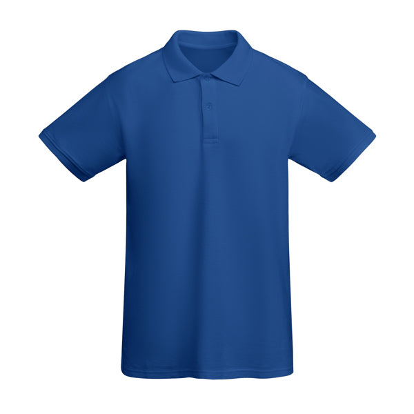 Polo manga corta PRINCE en color royal, personalización a medida en Crea41