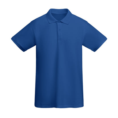 Polo manga corta PRINCE en color royal, personalización a medida en Crea41