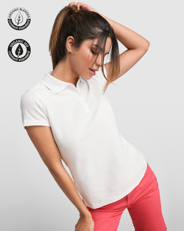 Polo manga corta PRINCE WOMAN — estampación y bordado de tu diseño