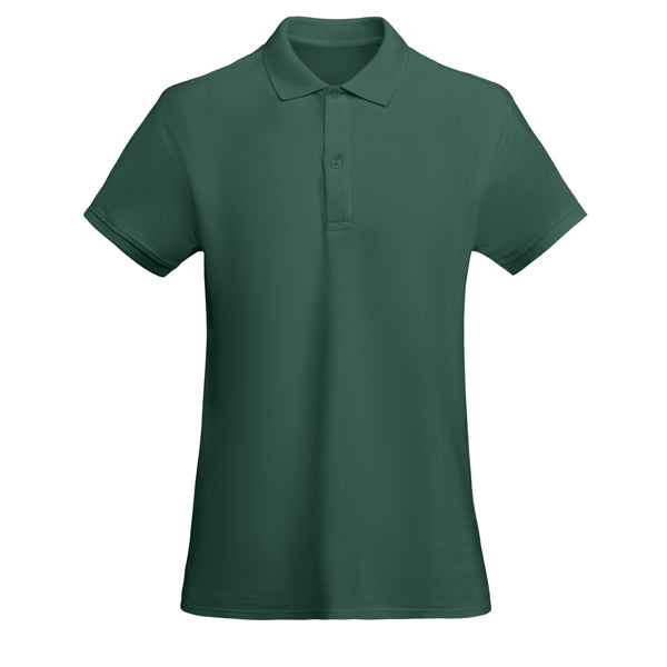 Polo manga corta PRINCE WOMAN en color verde botella para personalizar con tu logo, nombre o foto