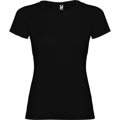 Camiseta manga corta JAMAICA en color negro — estampación y bordado de tu diseño