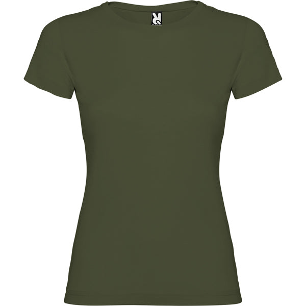 Camiseta manga corta JAMAICA en color verde aventura para personalizar con tu logo, nombre o foto