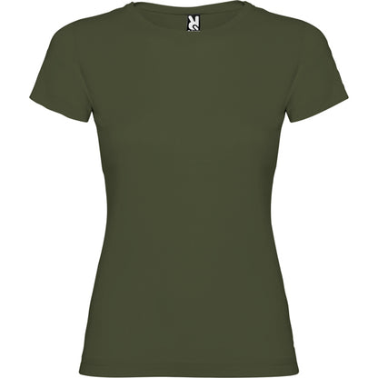 Camiseta manga corta JAMAICA en color verde aventura para personalizar con tu logo, nombre o foto