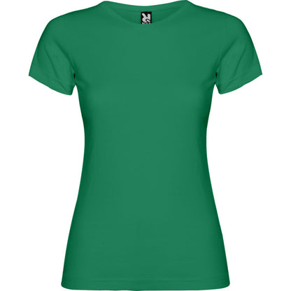 Camiseta manga corta JAMAICA en color verde kelly, personalización a medida en Crea41