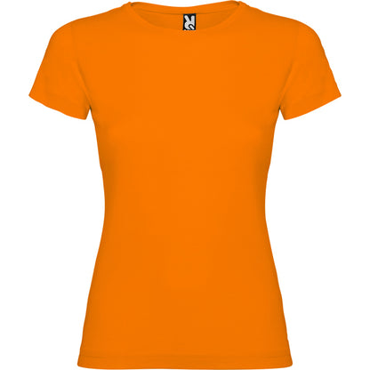 Camiseta manga corta JAMAICA en color naranja — estampación y bordado de tu diseño