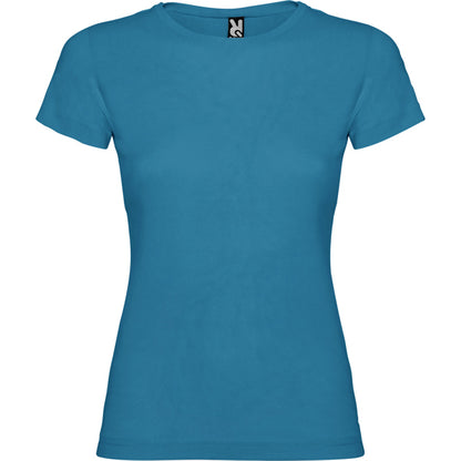 Camiseta manga corta JAMAICA en color azul luz de luna para personalizar con tu logo, nombre o foto
